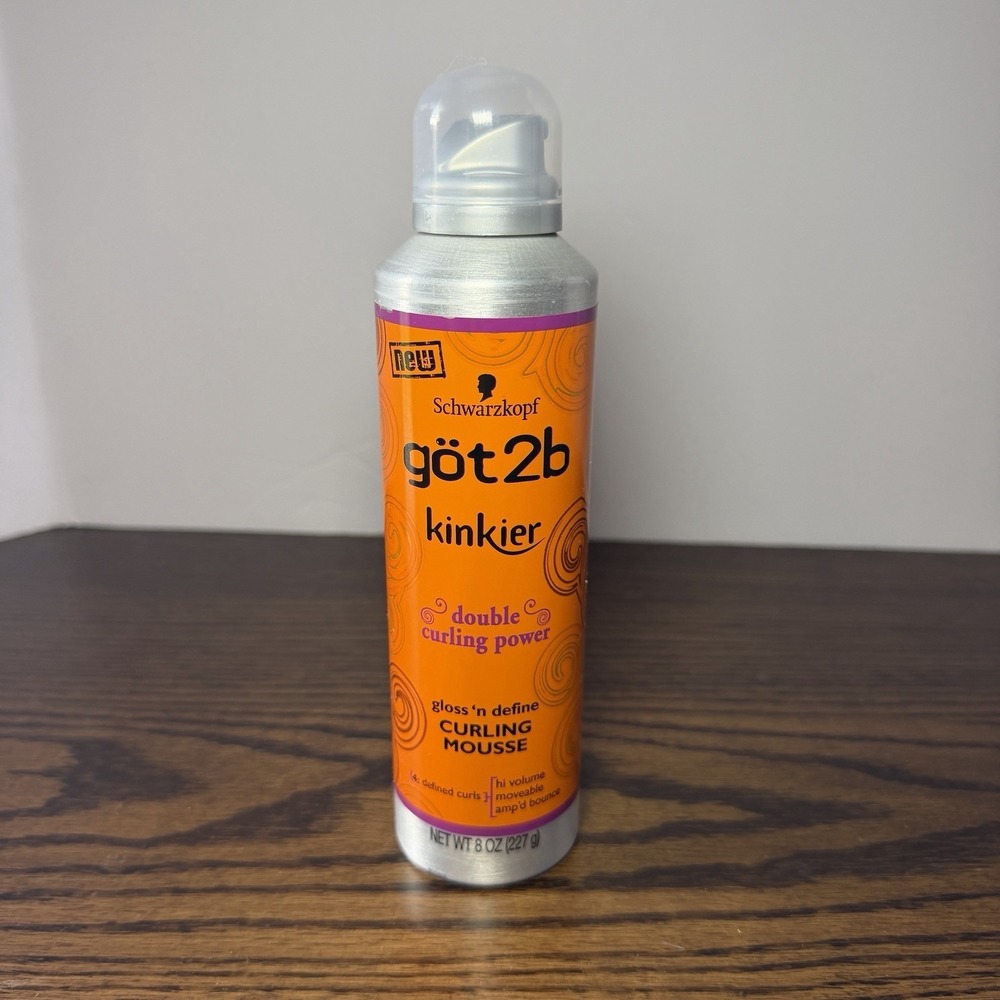 Schwarzkopf got2b Kinkier Double Curling Power Gloss n Define Mousse NEW 8 oz